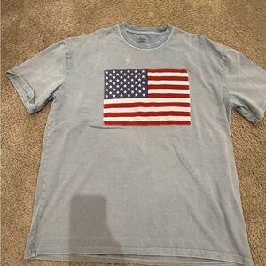 American Flag Light Blue T-Shirt